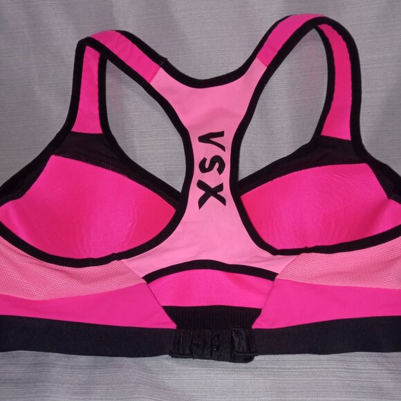 Victoria's Secret VSX The Incredible Sports Bra Pink & Black Size 32C Li… - Picture 2 of 8
